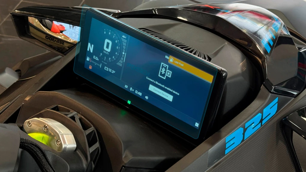 Sticlă hibridă de protecție Pixsel pentru vitezometrul skijetului BRP SEA-DOO RXT-X 325 2024 + 10.25“